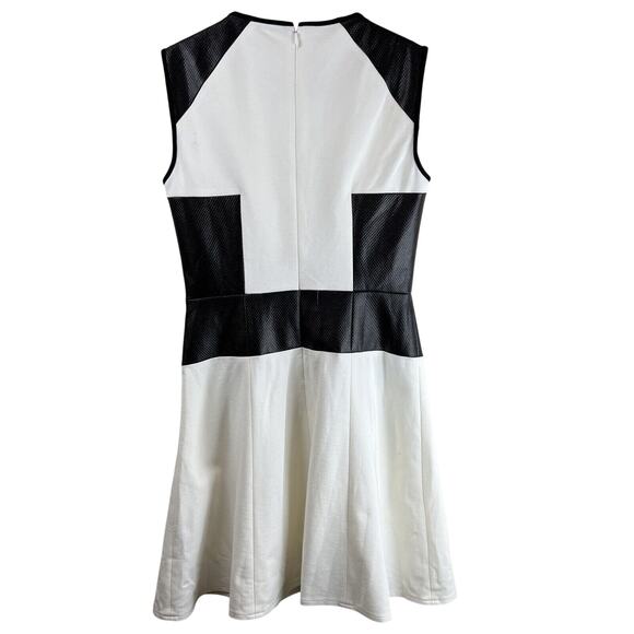 Tibi Dress Women 6 Color Block Ponte Black White Career Work Classic Mod Bold - Picture 2 of 15